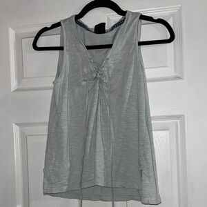 Elegant Mint Green Lace-Up Tank Top